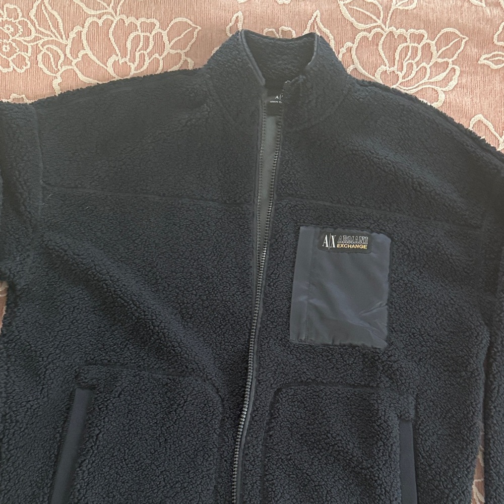 Armani Exchange Black Fleece Jacket